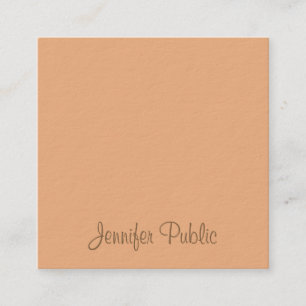 Tarjeta De Visita Cuadrada Plantilla moderna elegante de guión de caligrafía