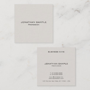 Tarjeta De Visita Cuadrada Plantilla moderna elegante profesional de moda