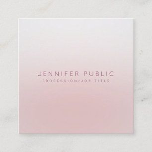 Tarjeta De Visita Cuadrada Plantilla profesional elegante Minimalista moderna