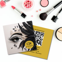 Plumas Elegantes para Ojos Negro Oro Maquillaje MU