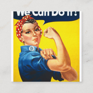 Tarjeta De Visita Cuadrada Podemos Hacerlo