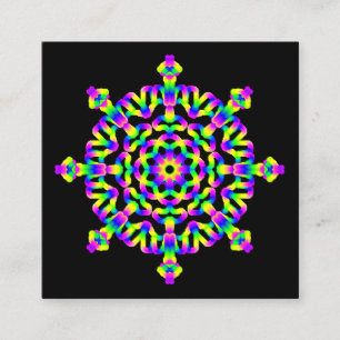 Tarjeta De Visita Cuadrada *~* Poderosas Artes de curación de Mandala