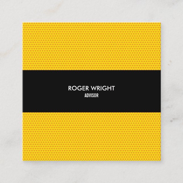 Tarjeta De Visita Cuadrada Polka dot Modern Professional Square (Anverso)