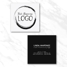 Tarjeta De Visita Cuadrada Pon Mi Logo En un