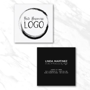 Tarjeta De Visita Cuadrada Pon Mi Logo En un