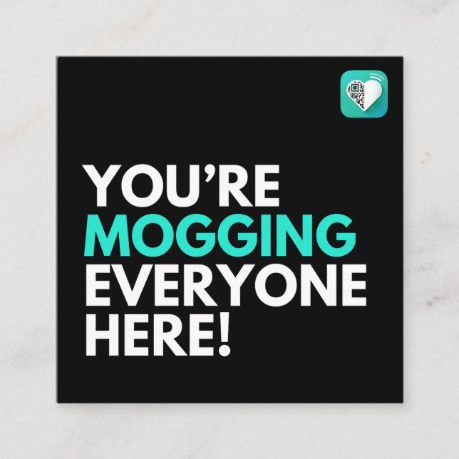 Tarjeta De Visita Cuadrada Poner en peligro a todos (Anverso)