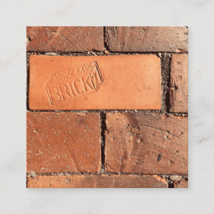 Tarjeta De Visita Cuadrada portland brick sidewalk