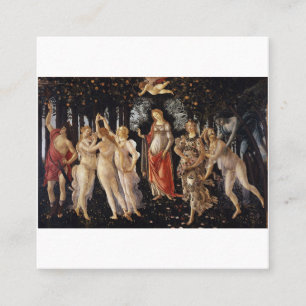 Tarjeta De Visita Cuadrada Primavera Sandelli Botticelli
