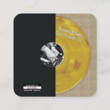 Productor de música de vinilo retro oro DJ