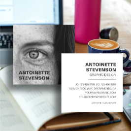 Tarjeta De Visita Cuadrada Profesional Minimalista moderno