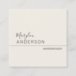 Tarjeta De Visita Cuadrada Profesional - UNISEX