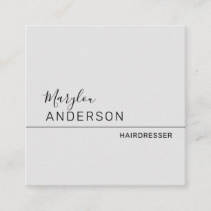 Tarjeta De Visita Cuadrada Profesional - UNISEX