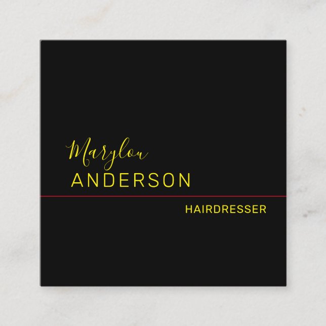 Tarjeta De Visita Cuadrada Profesional - UNISEX (Anverso)