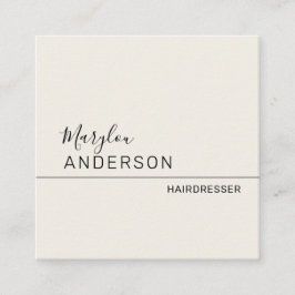 Tarjeta De Visita Cuadrada Profesional - UNISEX