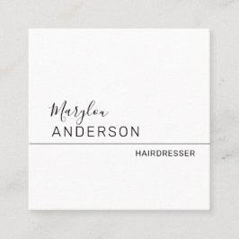 Tarjeta De Visita Cuadrada Profesional - UNISEX