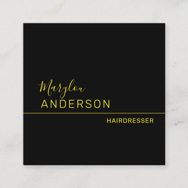 Tarjeta De Visita Cuadrada Profesional - UNISEX (Anverso)