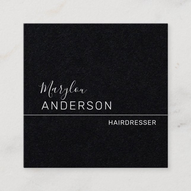 Tarjeta De Visita Cuadrada Profesional - UNISEX Premium (Anverso)