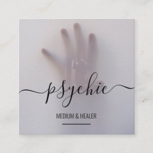 Tarjeta De Visita Cuadrada Psychic Medium Healer