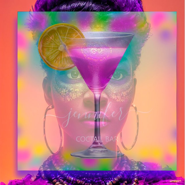 Tarjeta De Visita Cuadrada Pub Drinks Bar Restaurant Coctail Logo Pinky (Le coste sono generalmente alte e rocciose, particolarmente frastagliate e con profondi fiordi speci)