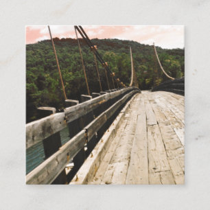 Tarjeta De Visita Cuadrada puente de castores