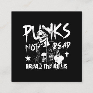 Tarjeta De Visita Cuadrada Punks no muertos