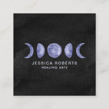 Púrpura acuarela Fases de la luna Metáfilo