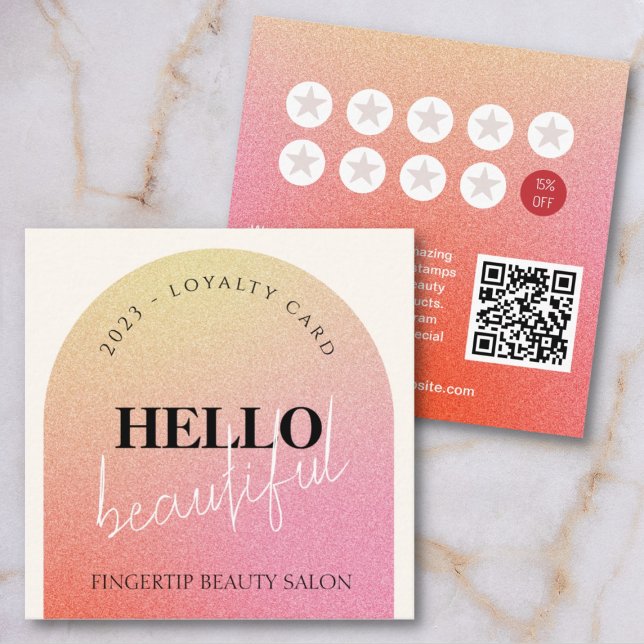 Tarjeta De Visita Cuadrada Purpurina de moda maquillaje Belleza Salón Nal Tar (Subido por el creador)