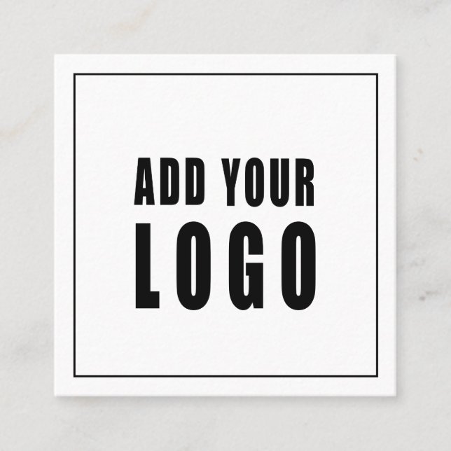 Tarjeta De Visita Cuadrada Purpurina holográfico elegante de clase empresaria (Anverso)