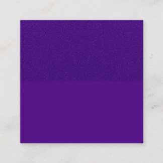 Tarjeta De Visita Cuadrada Purpurina-Top Royal Purple Square Card - Personali