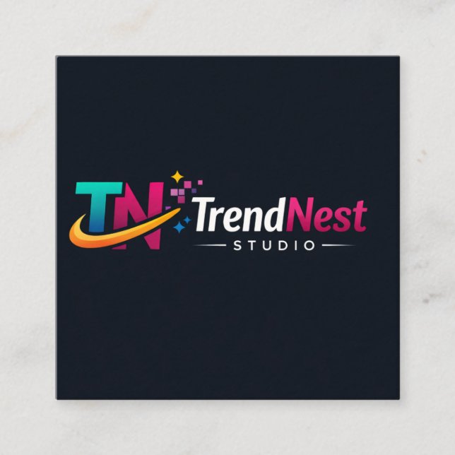 Tarjeta De Visita Cuadrada QR code Business Card  (Anverso)