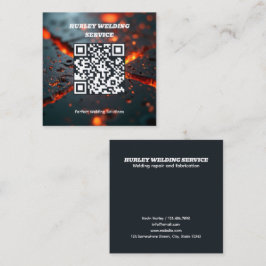 Tarjeta De Visita Cuadrada QR de soldadura
