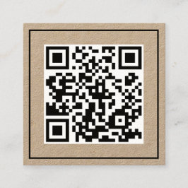 Tarjeta De Visita Cuadrada QR mínima analizable