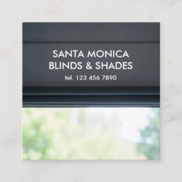 Tarjeta De Visita Cuadrada QR Personalizado de ciegos de ventana