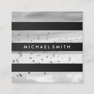 Tarjeta De Visita Cuadrada Rayos   Moderno   Fotógrafo