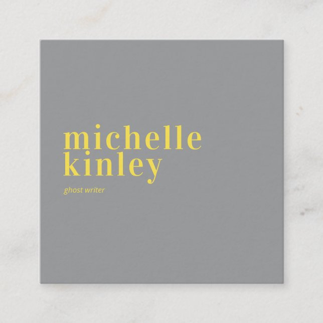 Tarjeta De Visita Cuadrada Red gris profesional moderna (Anverso)