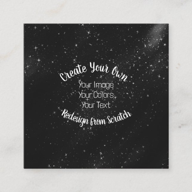 Tarjeta De Visita Cuadrada Rediseñar desde Scratch - Crear el propio (Anverso)