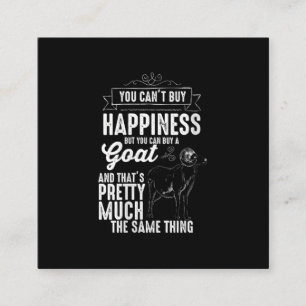 Tarjeta De Visita Cuadrada Regalo de cabra para mujeres Goat Lover