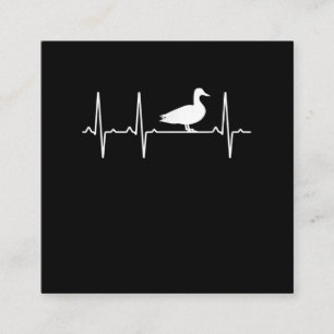 Tarjeta De Visita Cuadrada Regalo De Latido De Mallard Para Hombres Mujeres P