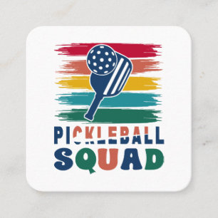 Tarjeta De Visita Cuadrada Regalo para jugadores de pickleball