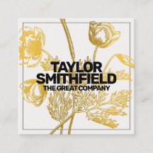 Relieve metalizado dorado Vintage Floral