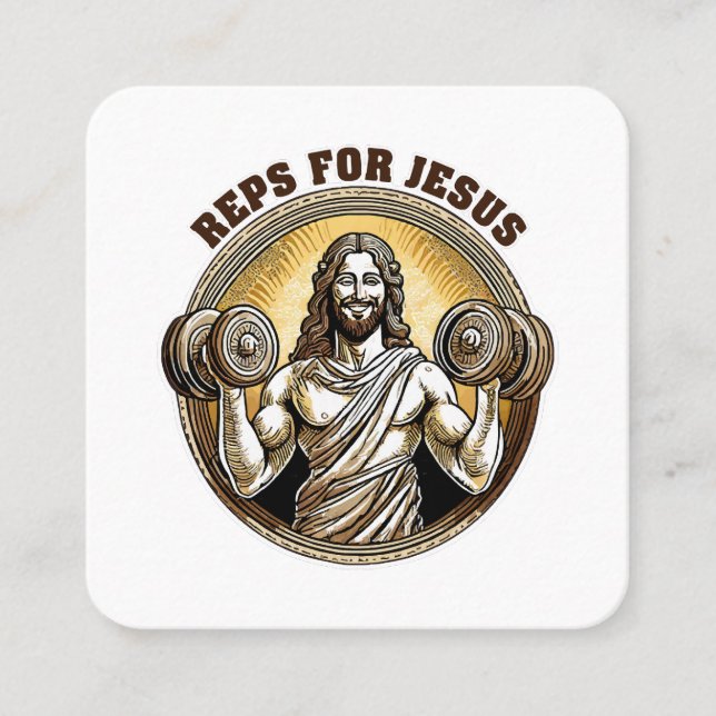 Tarjeta De Visita Cuadrada Representantes para Jesús (Anverso)
