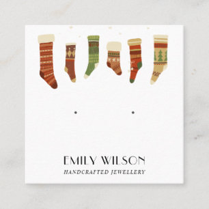 TARJETA DE VISITA CUADRADA RESERVAS DE NAVIDADES FESTIVOS ESTUDIADAS CON VIST