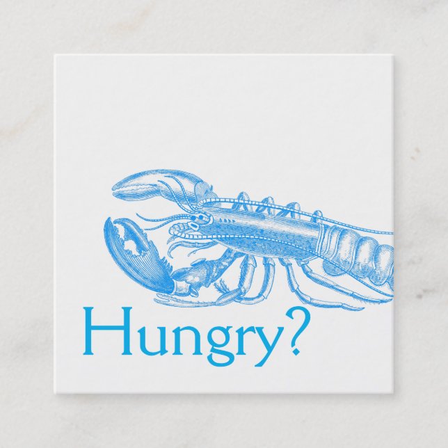 Tarjeta De Visita Cuadrada Restaurantes Für (Anverso)