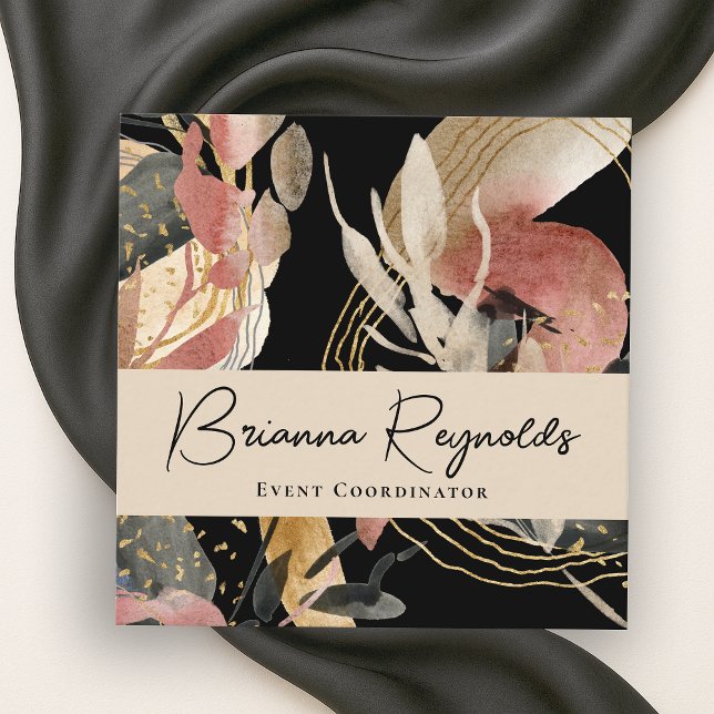 Tarjeta De Visita Cuadrada Resumen artístico de la elección del diseñador (Subido por el creador)