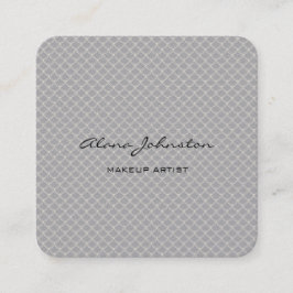 Tarjeta De Visita Cuadrada Resumen de artista de maquillaje Piel de serpiente