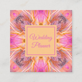 Tarjeta De Visita Cuadrada Resumen floral elegante