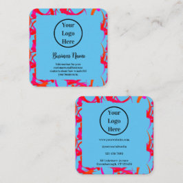 Tarjeta De Visita Cuadrada Resumen moderno único de personalizado