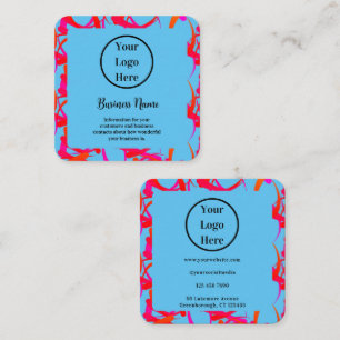 Tarjeta De Visita Cuadrada Resumen moderno único de personalizado