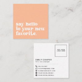 Tarjeta De Visita Cuadrada Retro tu nuevo favorito | Programa de promoción de