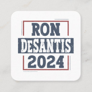 Tarjeta De Visita Cuadrada Ron DeSantis 2024